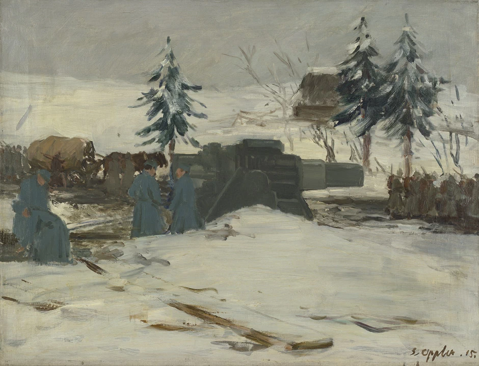Mortaio vicino a Tucholka, 1915